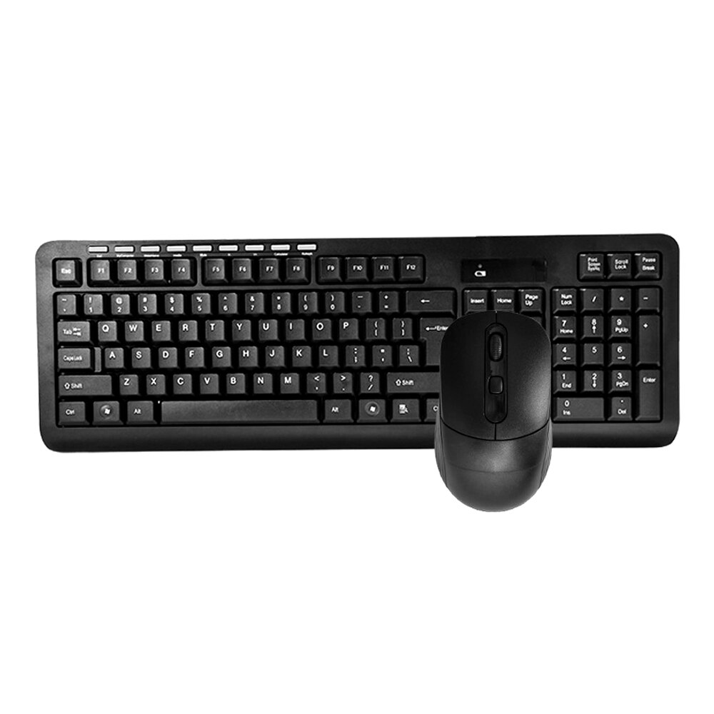 2.4G Wireless Keyboard And Mouse Combo 103 Key Portable Office Keyboard 1000-1200-1600 Adjustable DPI Mouse