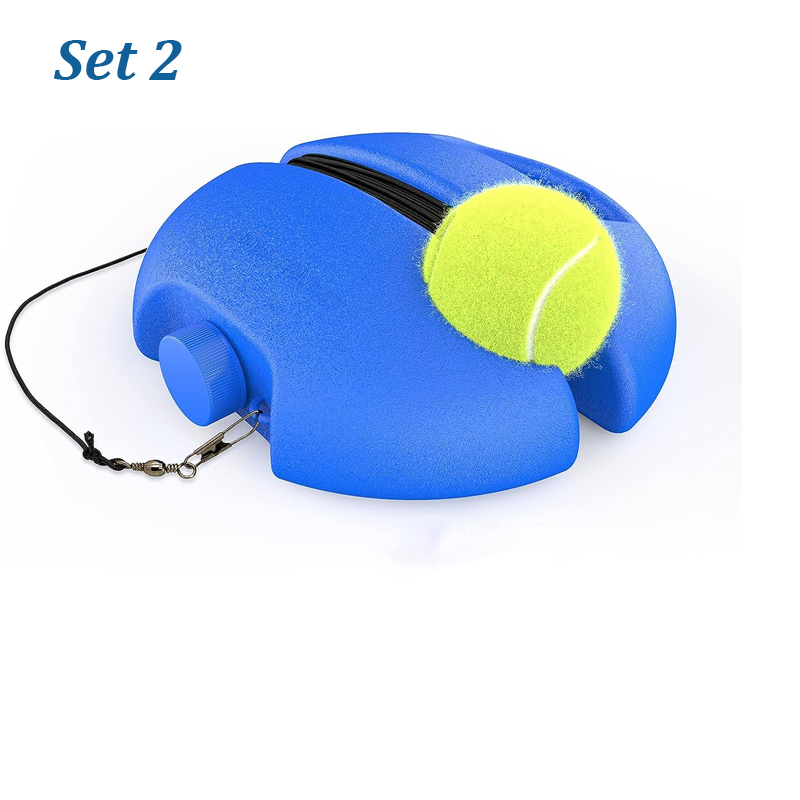 Tennis Training Ball with String & Rebound Baseboard Self Practice Tool Beginners Sport Exercise Solo Tennis Training Equipment: Orange