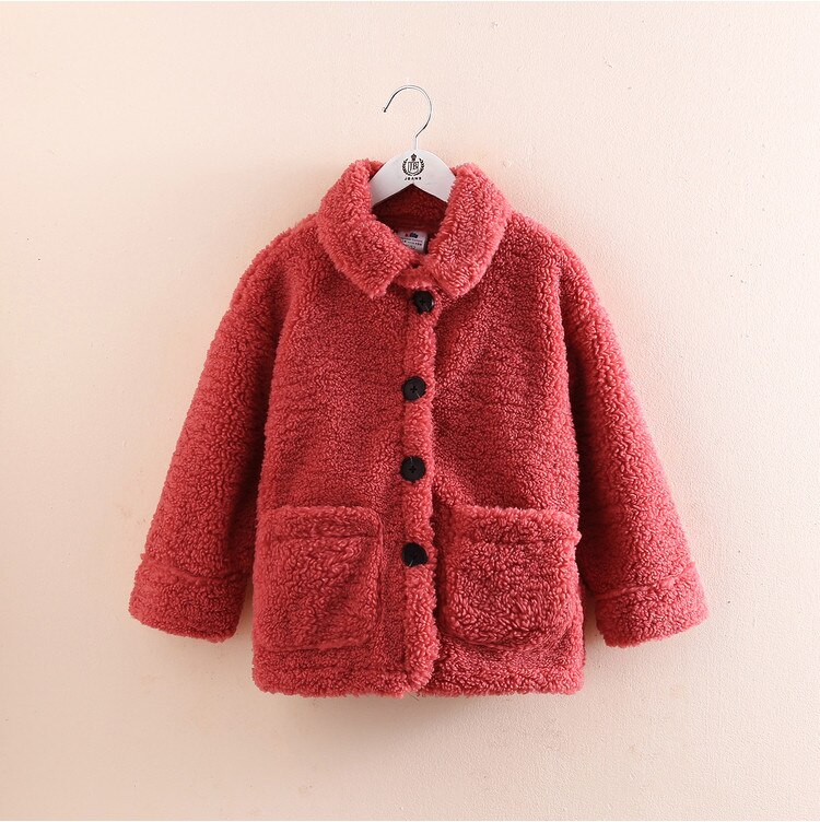 2020 ragazze rosso autunno e inverno outwear inverno caldo del rivestimento del cappotto del capretto dei bambini ispessiscono vestiti: 6