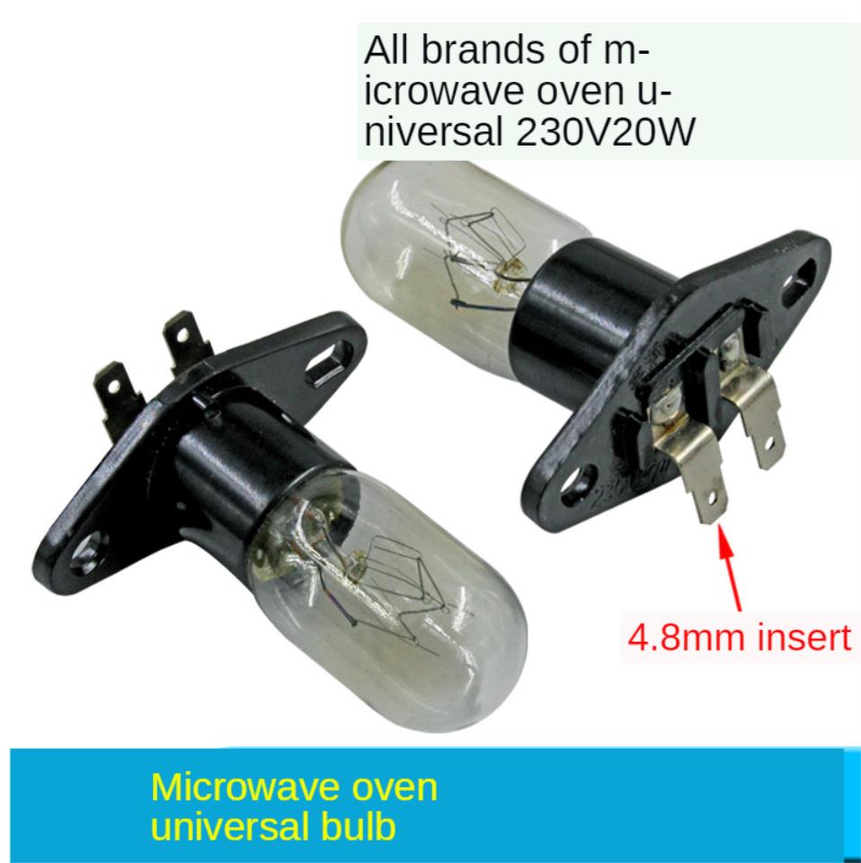 1 Pc Microwave Bulb Refrigerator Light Bulb 230V 20W with Flat Feet