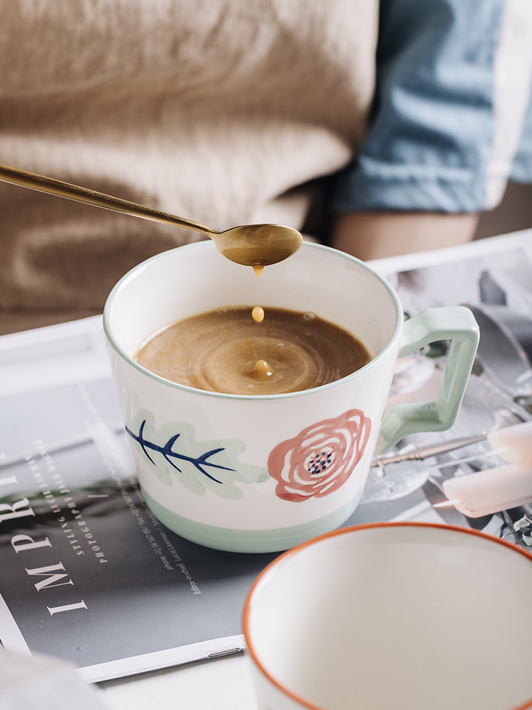 Plaine blanc os chine tasse à café en porcelaine de luxe en céramique Vintage tasse café café thé tasse Thermo Taza café Couple tasse EE50BD