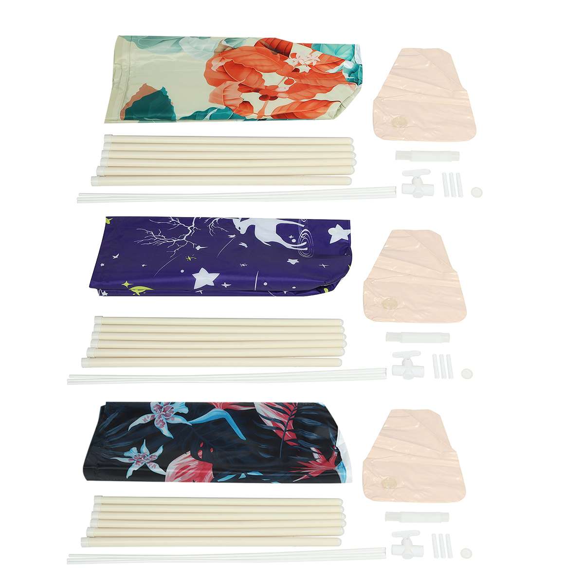 Bañera plegable de 70cm x 68cm para adultos, Cubo de baño con aislamiento, cubo inflable de 6 capas para SPA