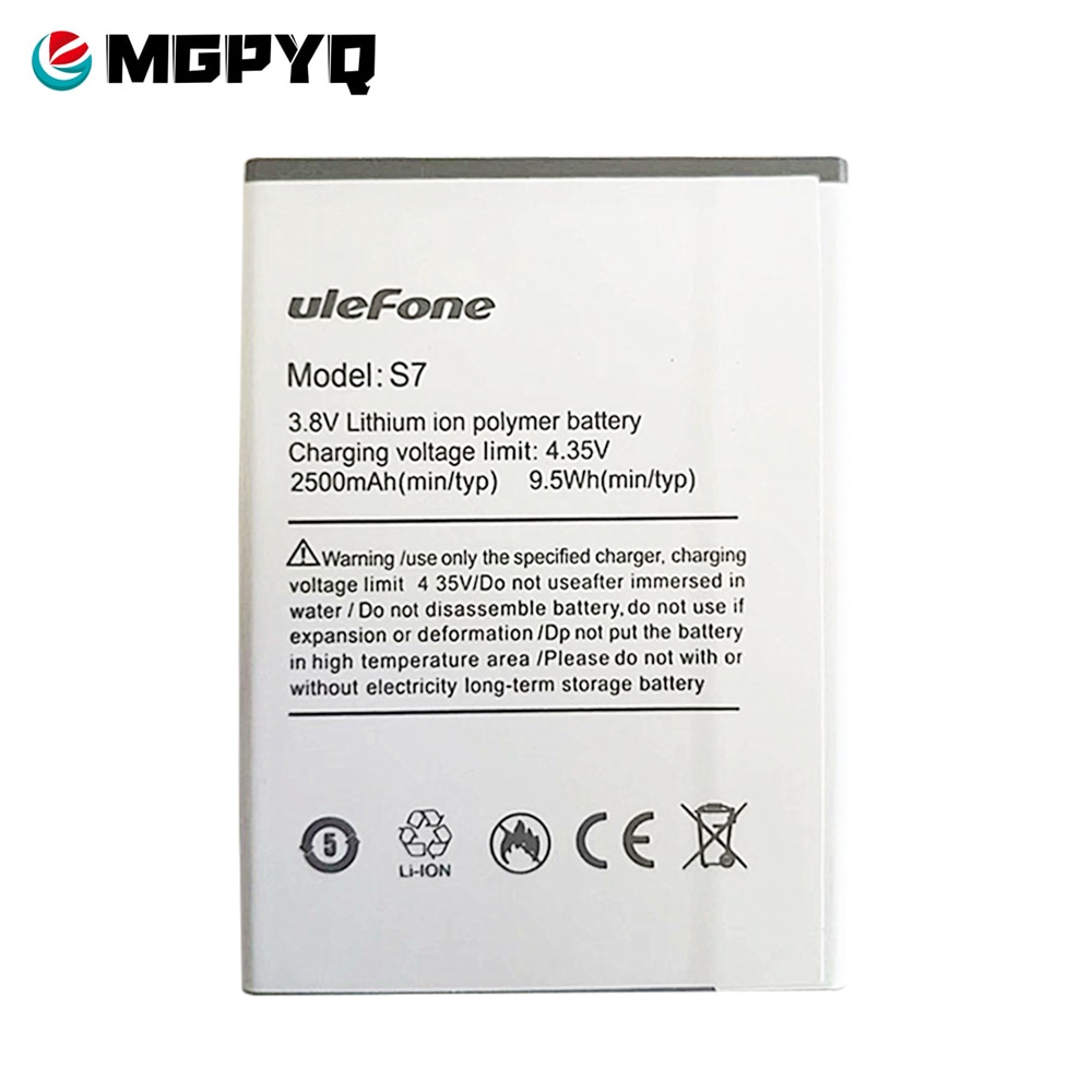 100% Nuova Batteria per Ulefone S7 Batteria 2500 Mah per 5.0 Pollici Ulefone S7 accorto Telefono