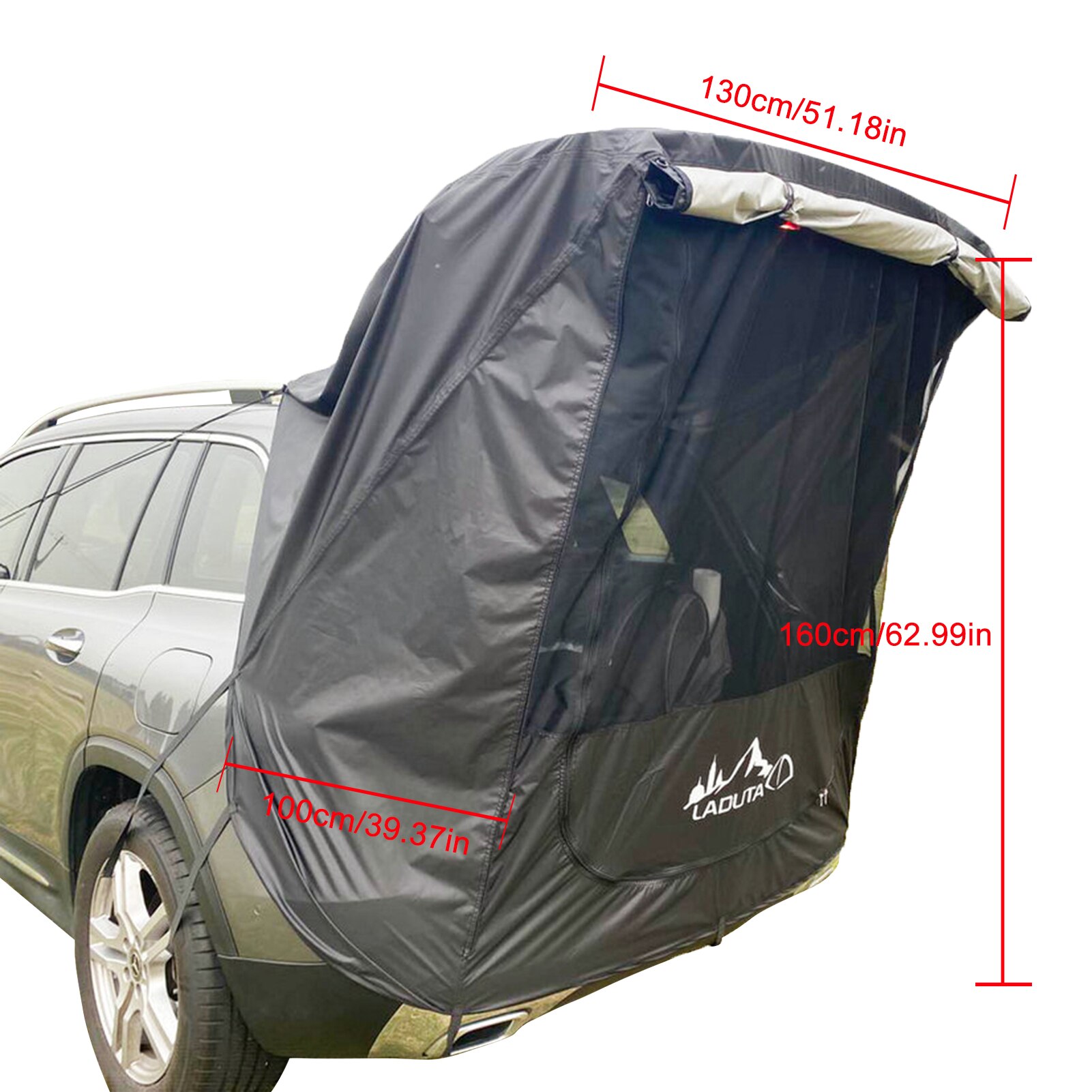 Bil bagagerumstelt solskærm regntæt tur grill udendørs selvkørende tur grill campingbil hale forlængelse telt