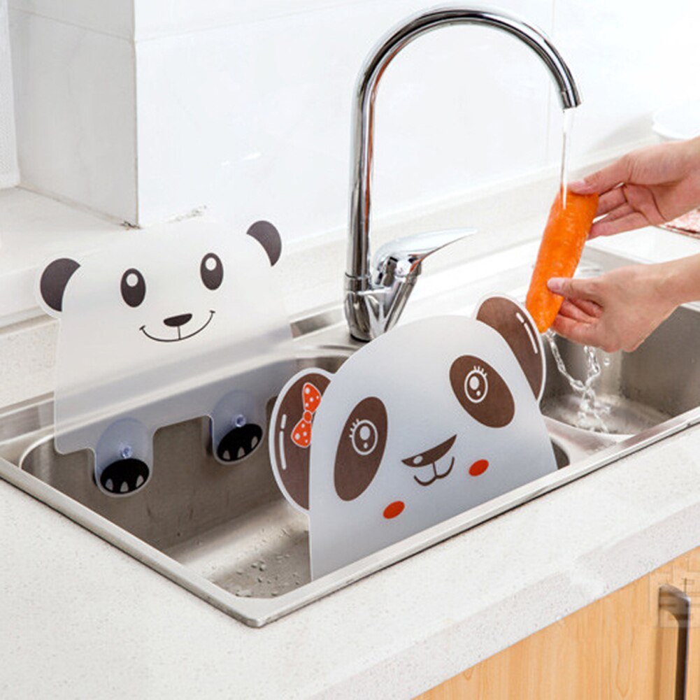 Söt panda form vattenstänkskydd baffelbräda sugande tvättställ diskbänk bräda köksprylar ogenomträngligt vatten baffelplatta
