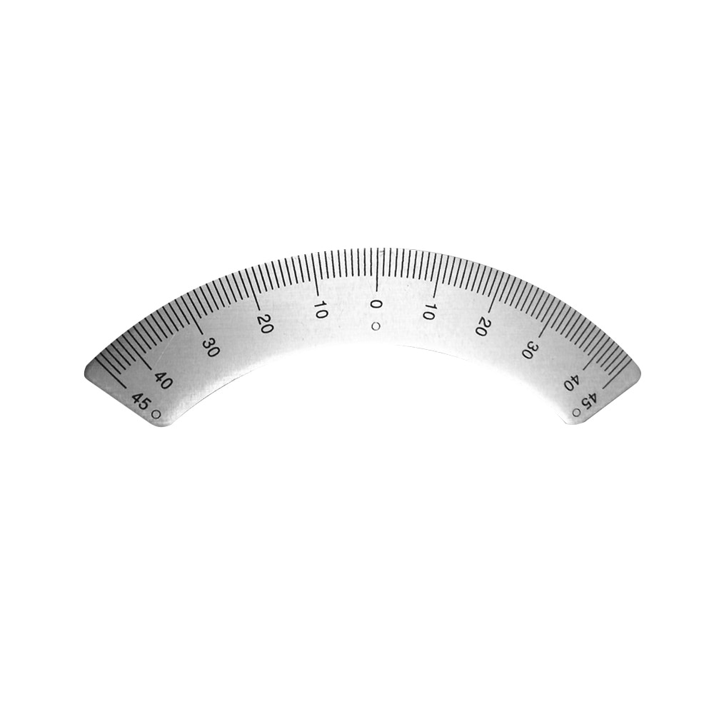 Protractor Milling Machine Part Angle Plate Scale Ruler 45 Degree Angle Arc Measuring Gauging Tool
