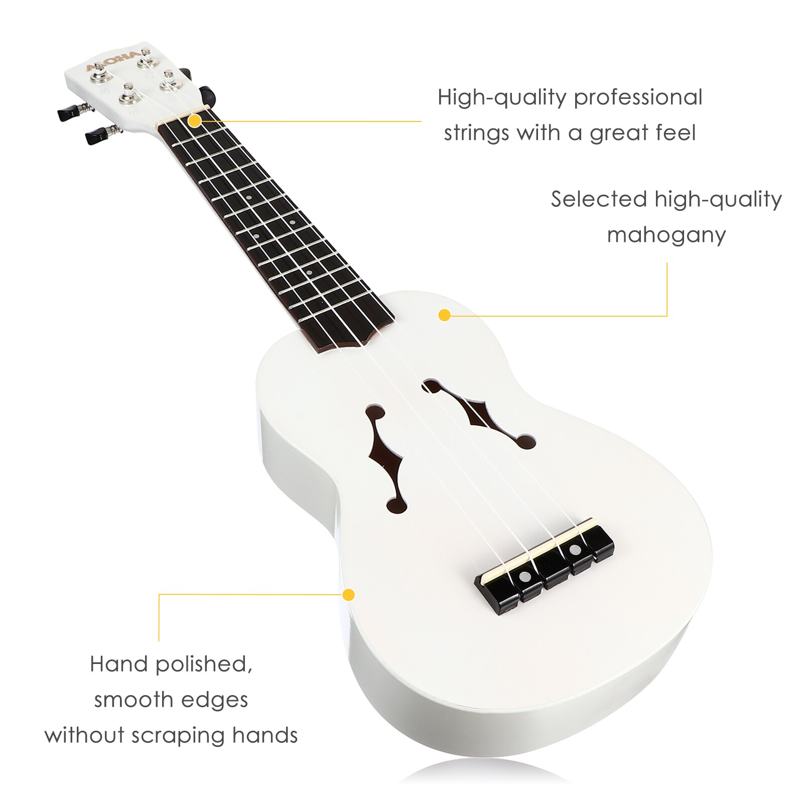 Inches Ukulele Practical Stylish Portable Beginner Ukulele Musical Instrument