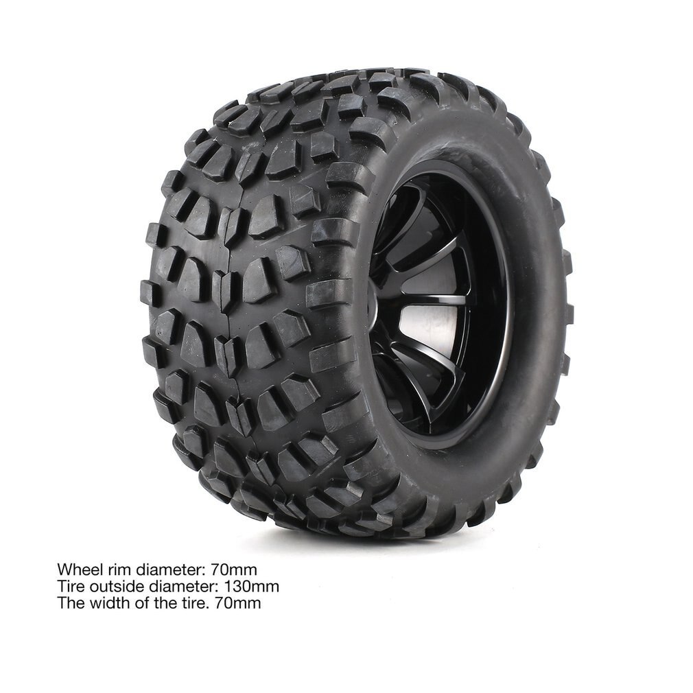 4 Stuks 130Mm 10 Contour Dump Foetale Bloem Off-Road Velg En Banden Voor 1/10 Monster Truck racing Rc Auto Accessoires