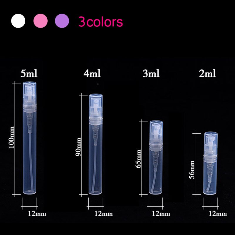 2 ml 3 ml 5 ml spray parfume lille sprayflaske sprøjte kosmetisk emballage flaske lille prøve i prøveflasken