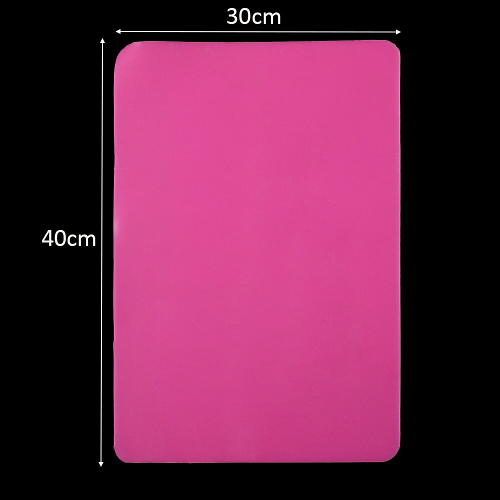 1pcs Transparent Silicone Pad Clear Mat Resin Pad High Temperature Resistance Sticky Plate For UV Epoxy Resin Crafts Making Tool: Pink XL