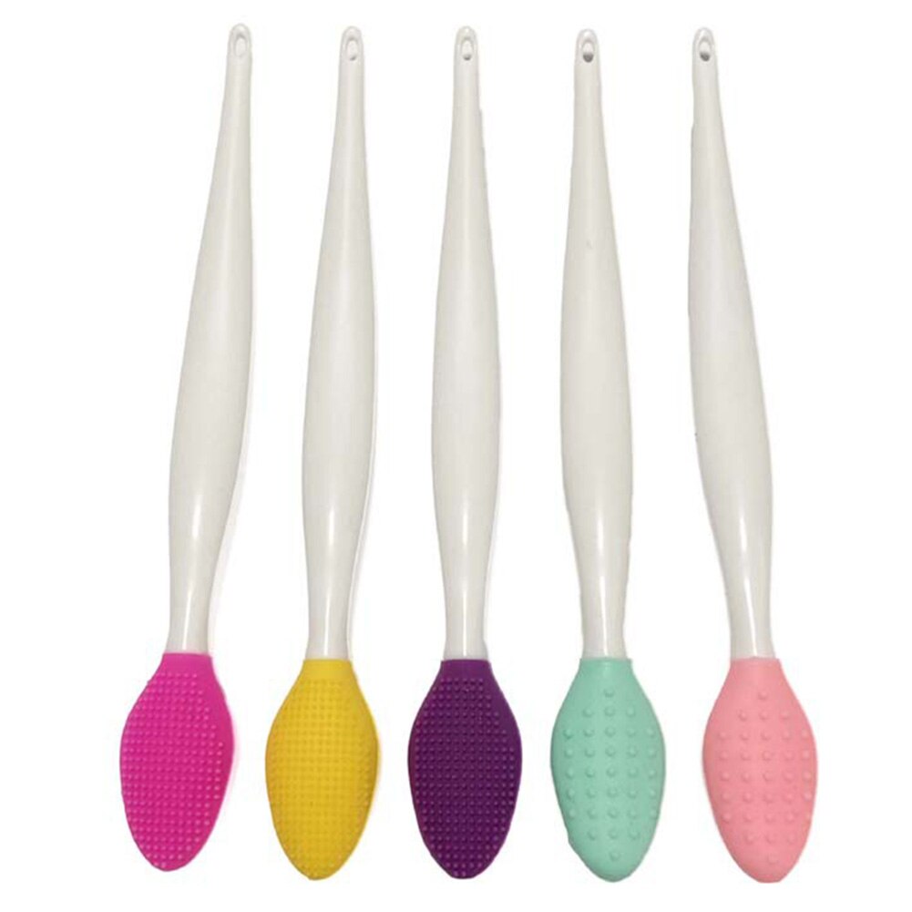 Double-Sided Soft Silicone Exfoliating Nose Blackhead Remover Brush Acne Cleaner