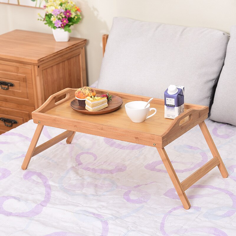 Adjustable Computer Stand Laptop Desk 50x30x25cm Notebook Desk Breakfast Laptop Desk Food Sofa Bed Tray Picnic Studying Table