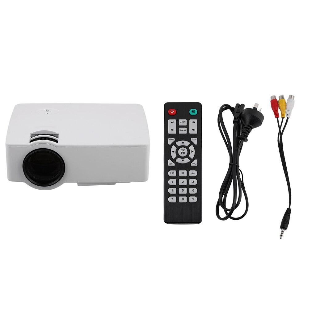 UC30 150LUX Home TV Home Theater LED Projector Full HD 1080P Video Media Player HDMI Mini Projector US plus