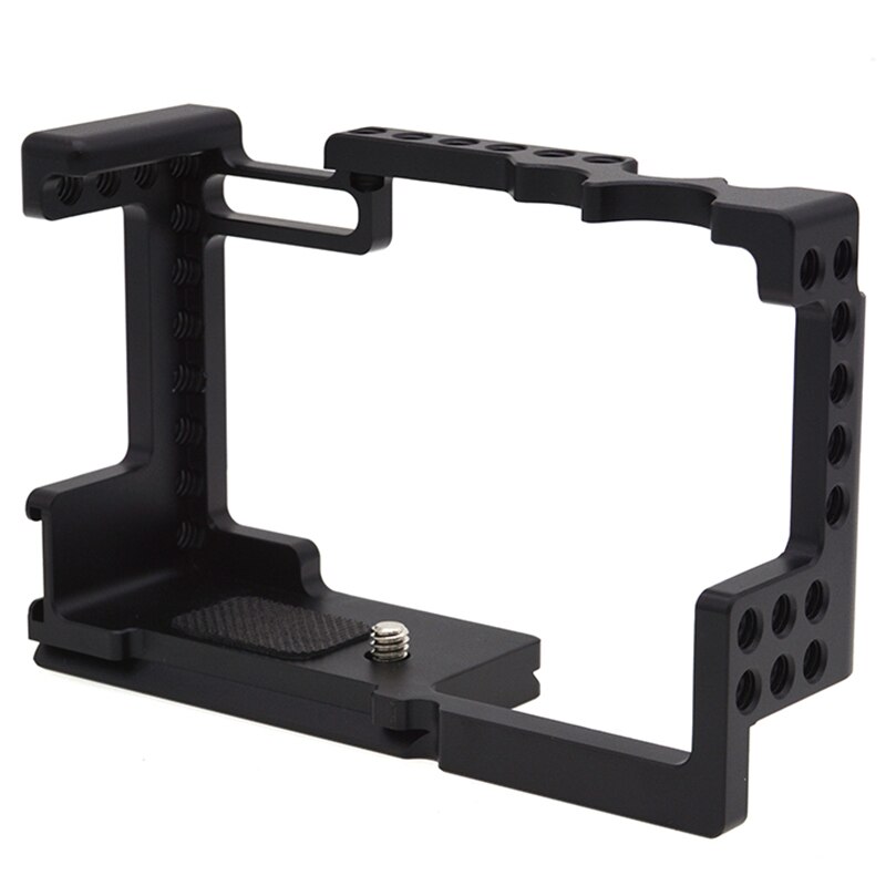 M6 Camera Metal Cage for Canon M6 Mark II Dslr Form-Fitting Cage with Integrated Handgrip/Cold Shoe Mount Vlog Rig