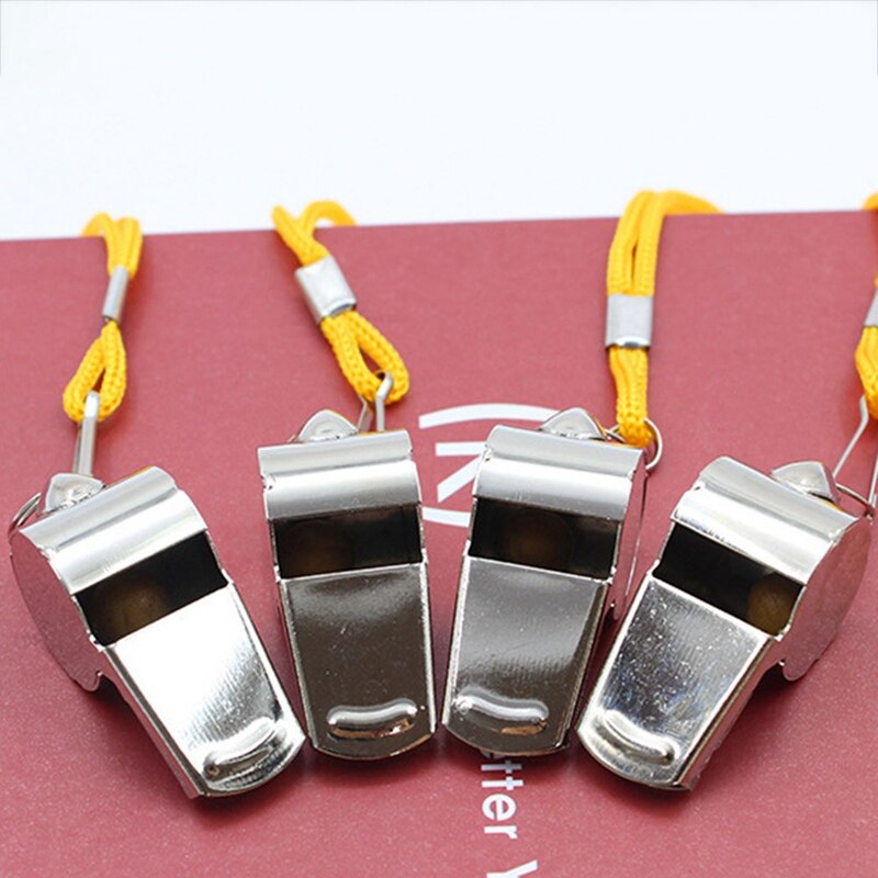 Referee Whistle Stainless Steel Extra Loud Whistle For School Sports