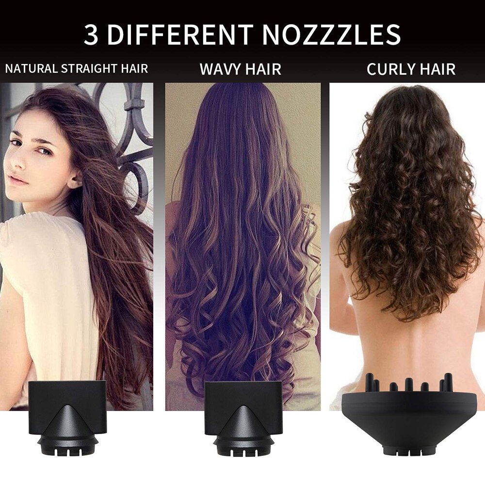 Hair Dryer and Cold Wind with Diffuser Conditioning Powerful Hairdryer Motor Heat Constant Temperature Hair Care Blowdryer