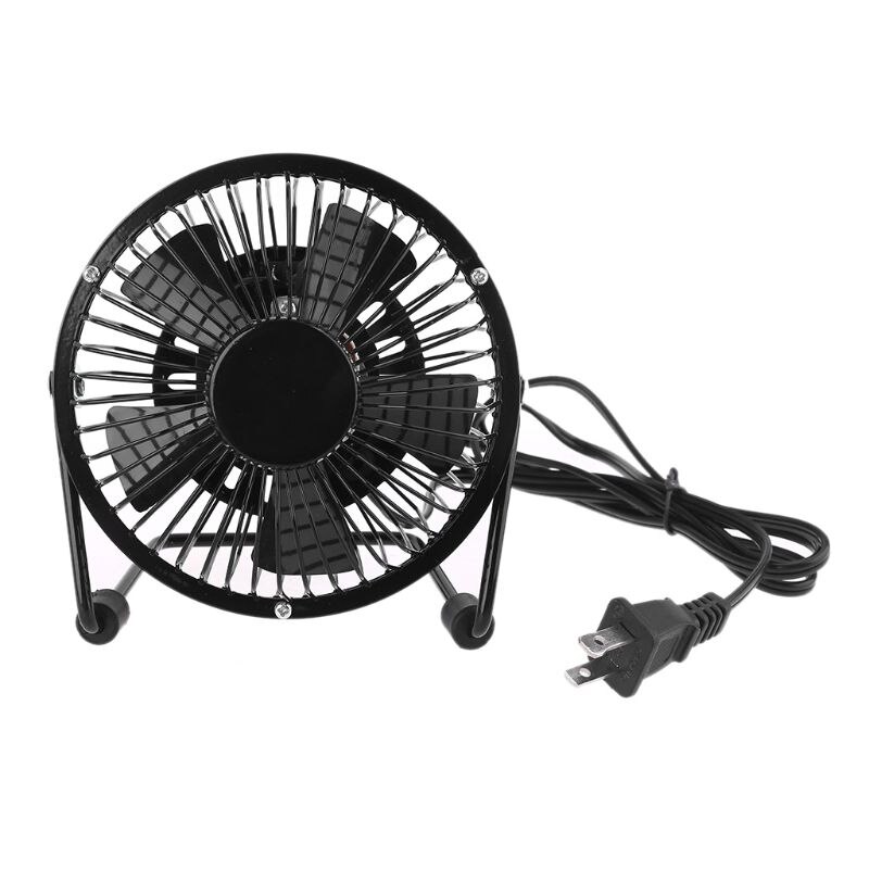 US EU UK Plug AC 110V 220V Electric Fans Table Metal Fan Small Desktop Fan Suitable for Home and Office Personal Fan 19QE: US