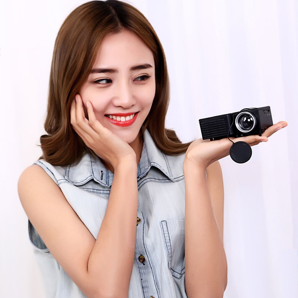 UC28B Mini projecteur à LED Portable 1080P LCD multimédia cinéma maison cinéma USB TF LED projecteur pour un usage domestique