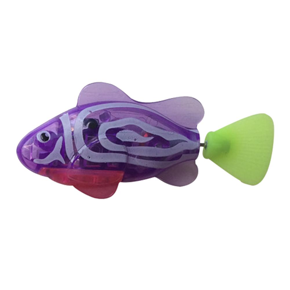 Swimming Electronic Fish Activated Battery Robotic Fish Powered Toy For Children Kid Bathing Toys Multi-Colored: E