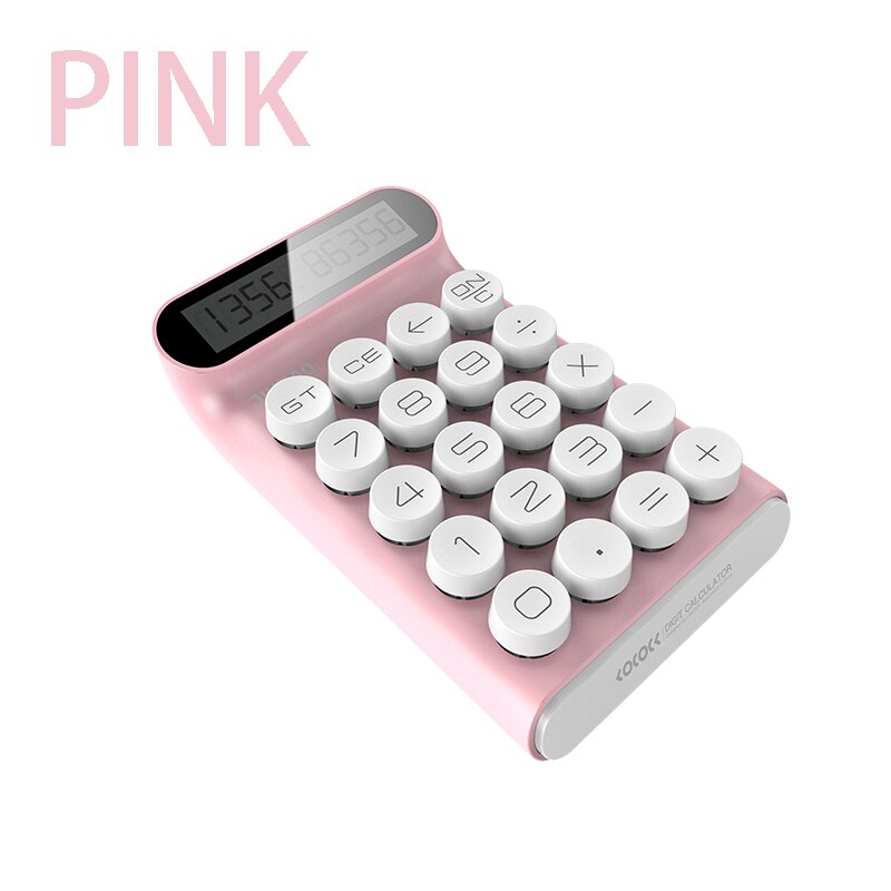 Calculator Portable 20 Keys Multifunctional 10 Digital LCD Calculator For Teaching Student Accounting Office Mechanical Buttons: b