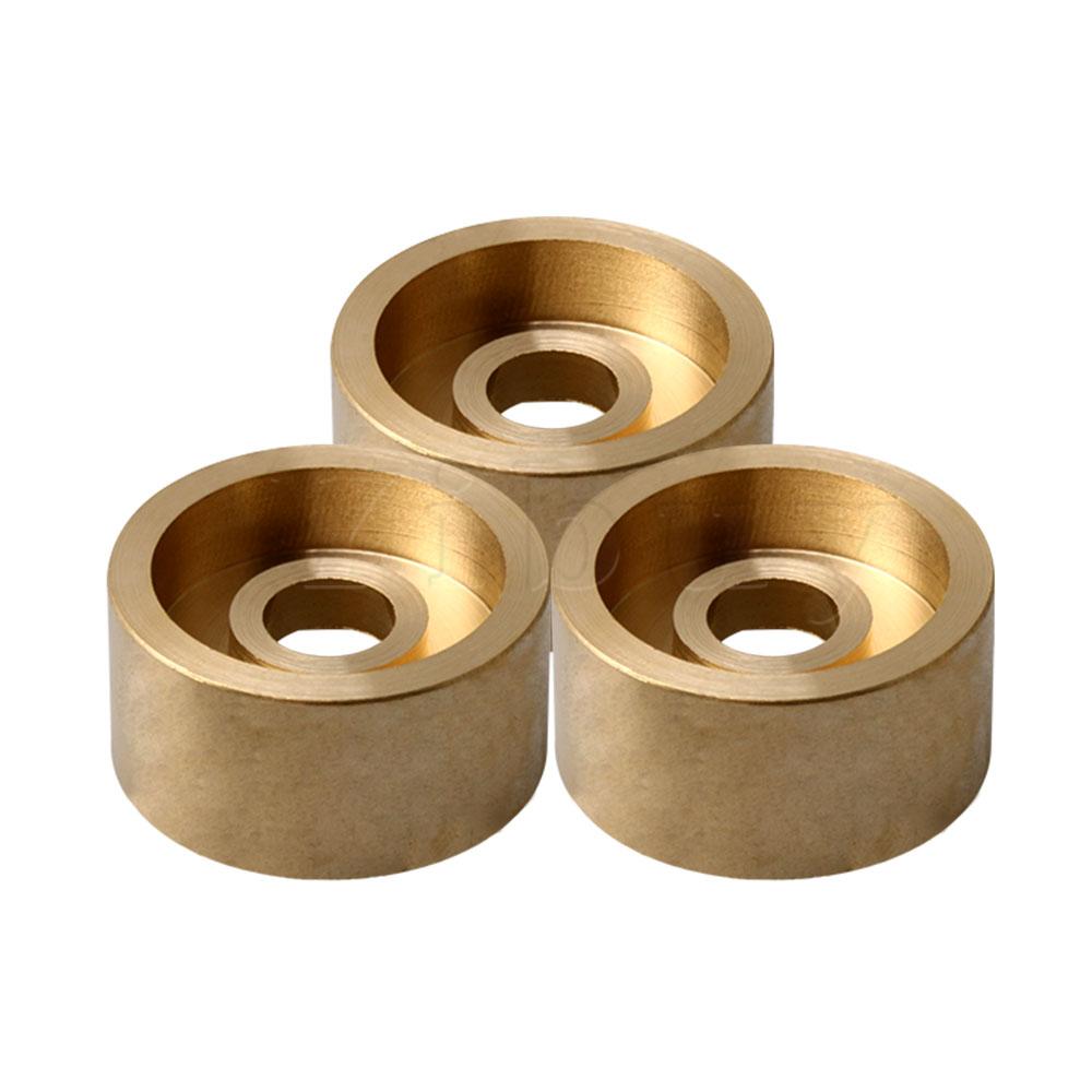 Yibuy 3 stk guld kobber trompet potentiometer knopper øvre låg 22mm vægt knap