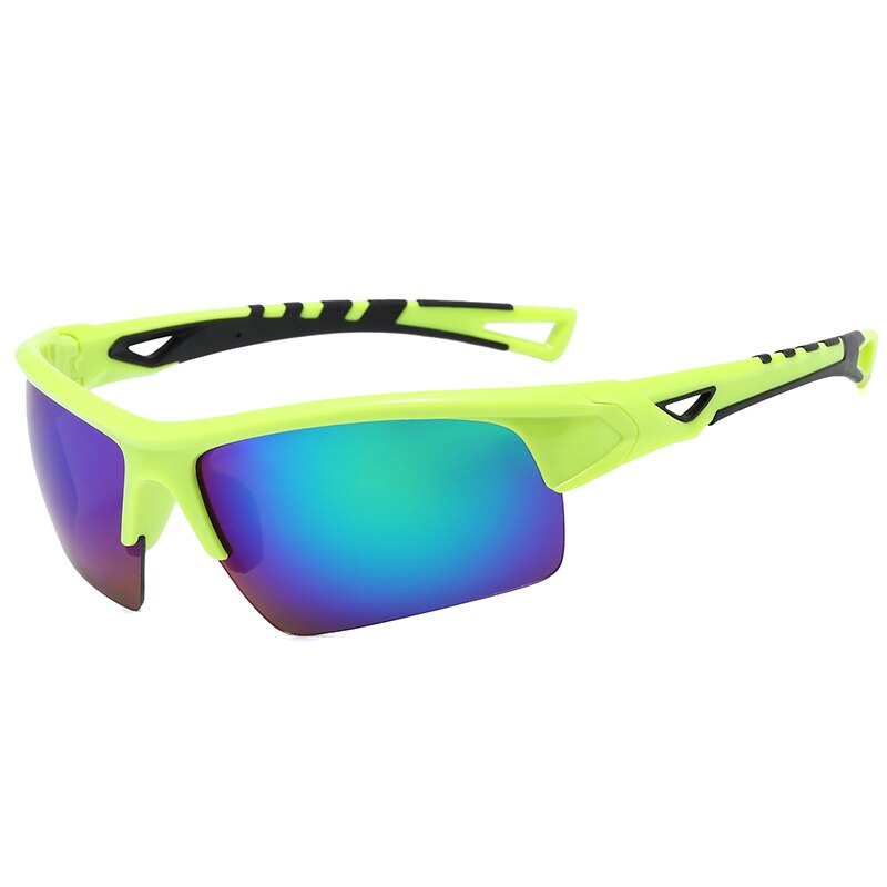 Specialized Anti-UV Fishing Glasses Men Women Anti-glare Fishing Sunglasses Outdoor Windproof Cycling Driving Hiking Eyewear: Green