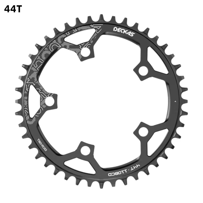 DECKAS 110BCD Kettingblad Voor Shimano Crown Ronde Zwart 36T 38T 40T 42T 44T 48T 50T 52T 54T Tandwiel Kettingwiel Voor 110mm Crankstel: Donkergrijs