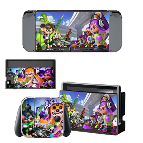 Game Splatoon 2 Skin Sticker vinyl for NintendoSwitch stickers skins for Nintend Switch NS Console and Joy-Con Controllers: YSNS0369