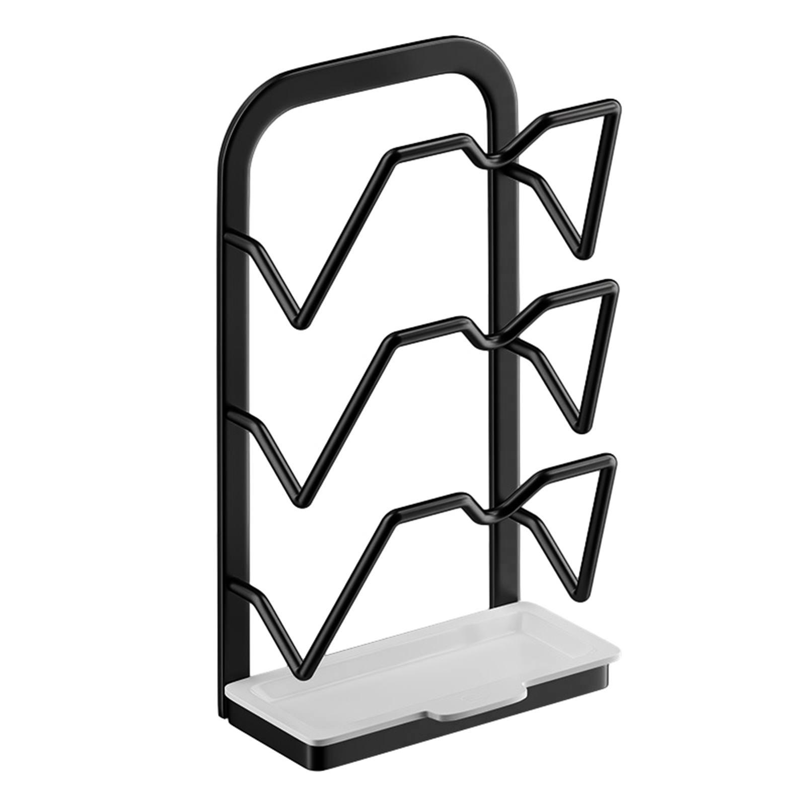 Pot Cleaning Rack Kitchen Pot Lid Rack With 3 Hooks Easy Cleaning St... – Grandado