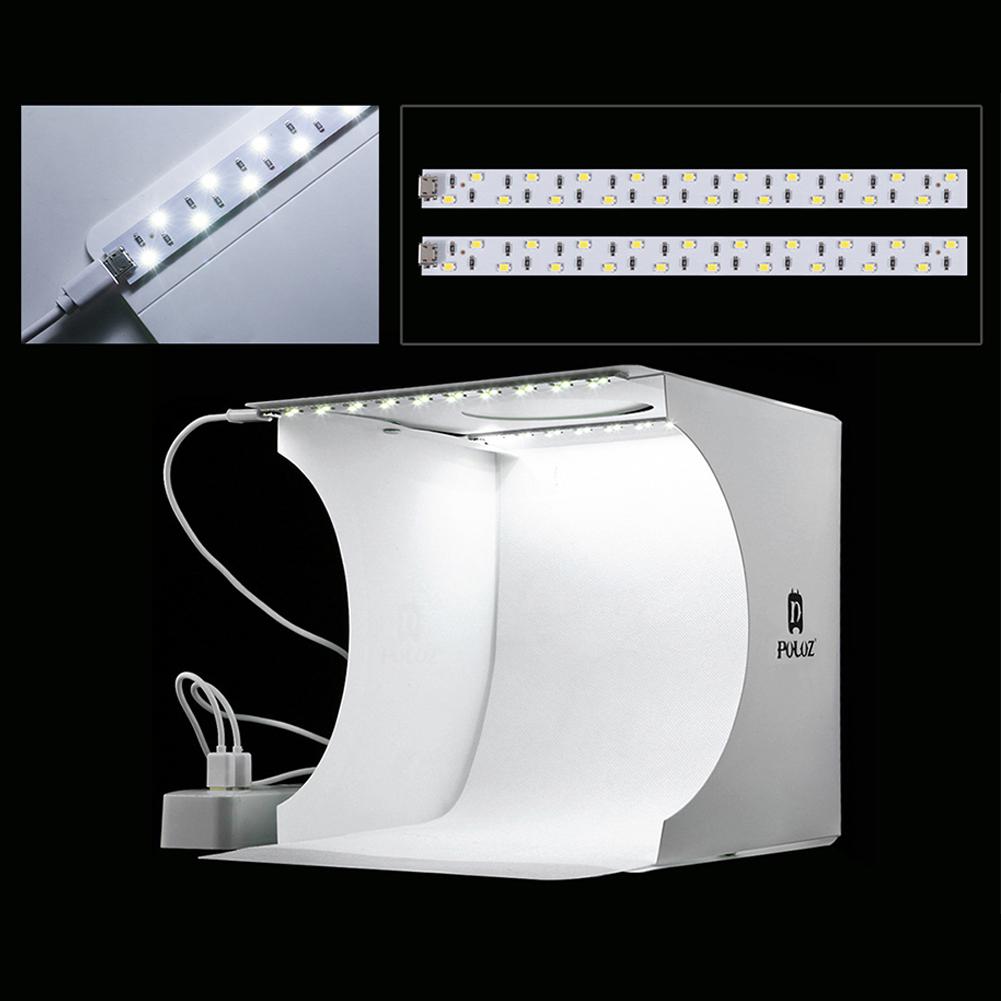 20cm x 20cm 2 LEDs Portable Folding Studio Light Box Photography Studio Foldable Softbox Lightbox