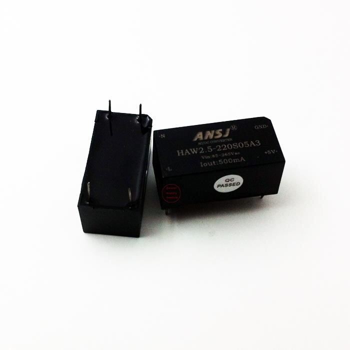 Power module 220 V naar 5 V module power 2.5 W output 500mA HAW2.5-220S05A3