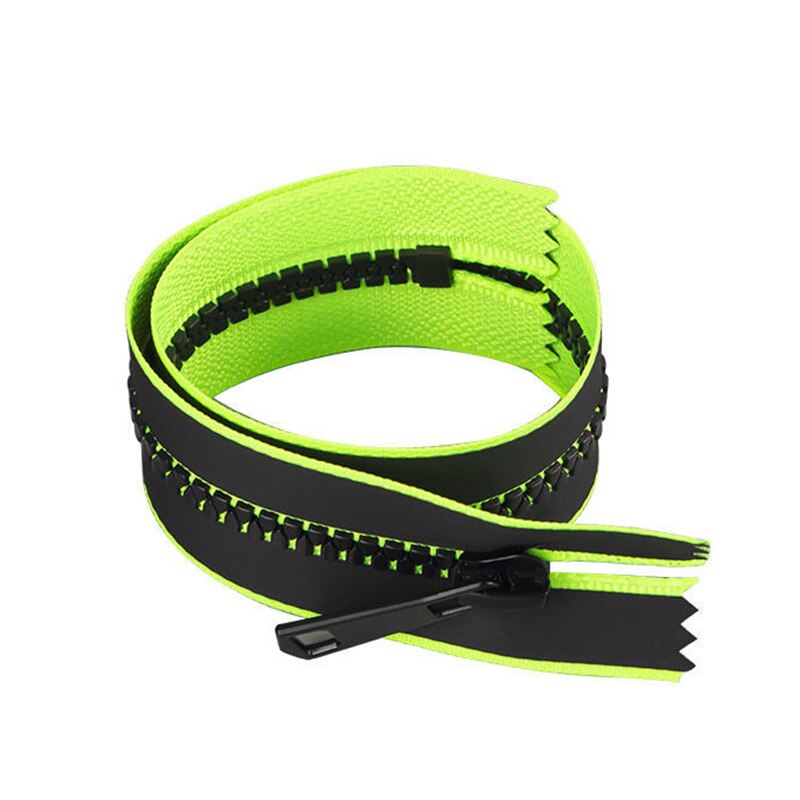 Lnanqing-Naairits 20 # Rits Dubbelkoppige Dubbele Open Rits Strip Katoen Jas Plastic Lange Donsjack Schuur Rits Kledingaccessoires, Multifunctioneel en duurzaam (Kleur: Wit, Lengte: 95cm