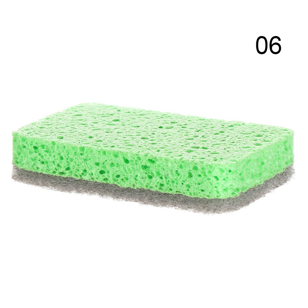 Schotel Loofah Spons Biologisch Afbreekbaar Schrobben Kokos Sponzen Kokosnoot Houten Pulp Schuursponsje Fiber Scrubber Voor Keuken: 6-Sponge