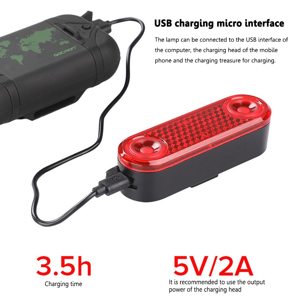 Bicycle Luggage Carrier LED Light 60Lm 1200mah Smart Braking Rear Lamp Rack Brake Safety Warning Lantern Seat Reflective Lights