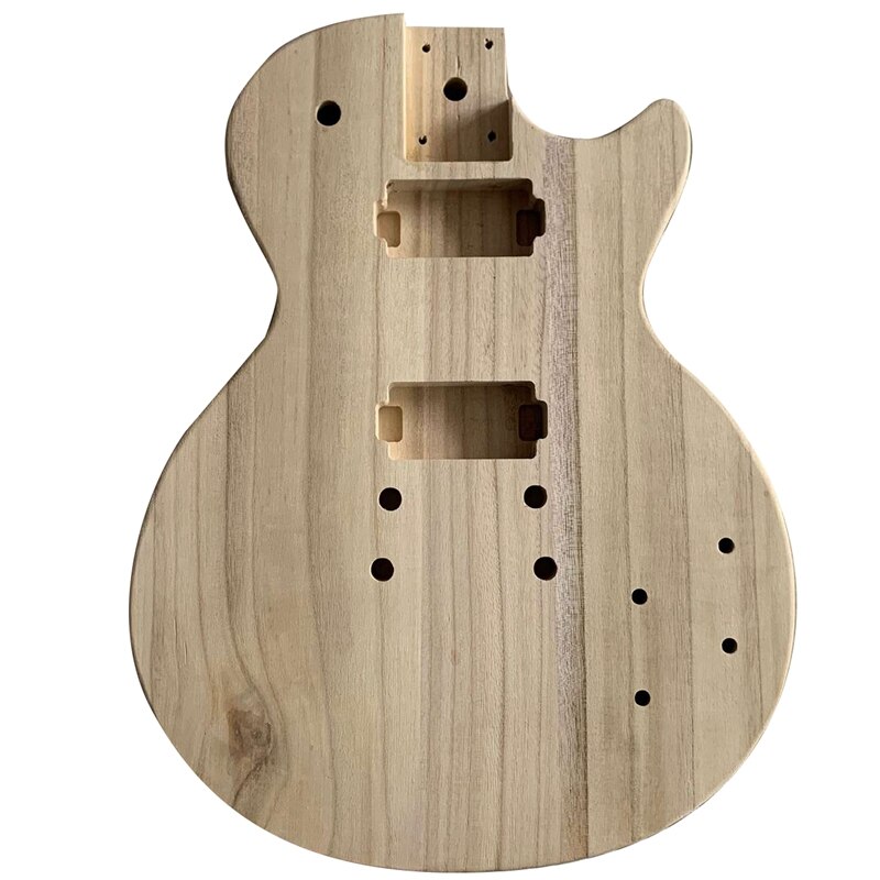 Corps de guitare électrique en bois, inachevé, fait à la main en noyer, pièce de remplacement