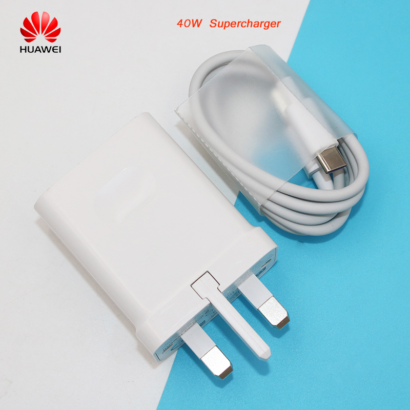 Huawei  p40 usb-schnellladegerät 40w schnellladeadapter 5a typ-c-kabel für huawei  p30 p20 pro, mate 30 , 20 pro, honor 50 pro  v40 x10
