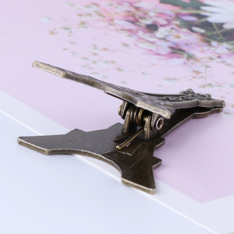 Vintage Eiffel Tower Paris Metal Memo Paper Clip For Message Decoration Photo XXUC