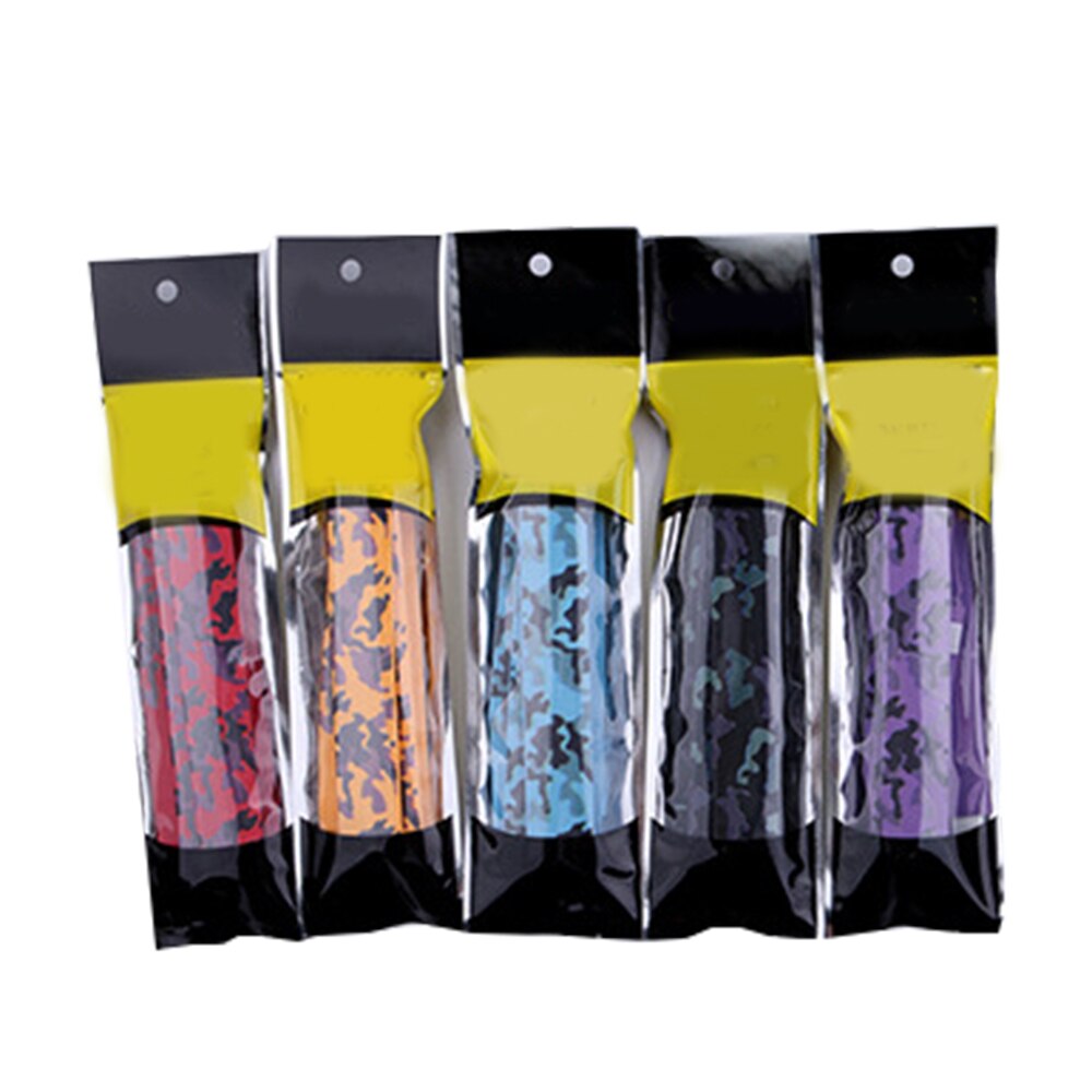 5 pçs camuflagem impressão anti-deslizamento badminton aperto cinto de tênis overgrip sobre aderência banda suor para raquete squash