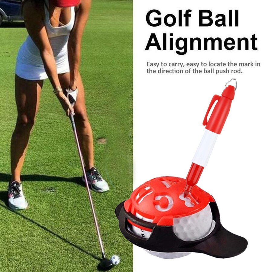 6in1 Golf Ball Line Liner Marker Marks Template Grandado