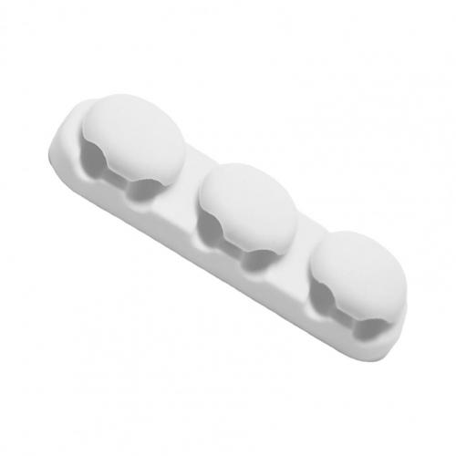 Organisateur de fil Compact et utile, 4/6 trous, gain de place, fixation de câble Portable, Flexible pour la maison:  White 6