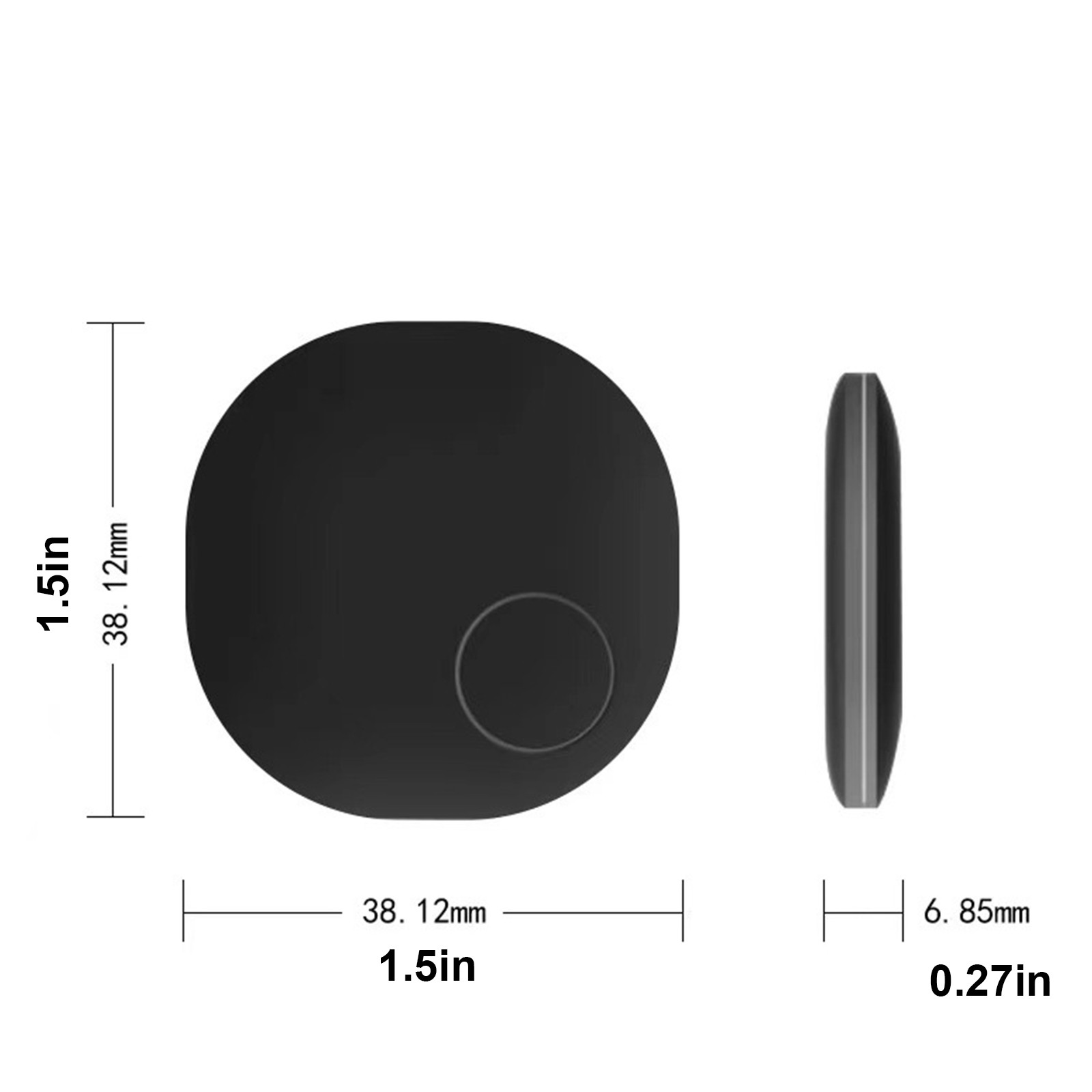 Ovaler bluetooth-tracker zur verlustprävention, intelligentes verlustpräventionsgerät, ortungsgerät für taschen und geldbörsen