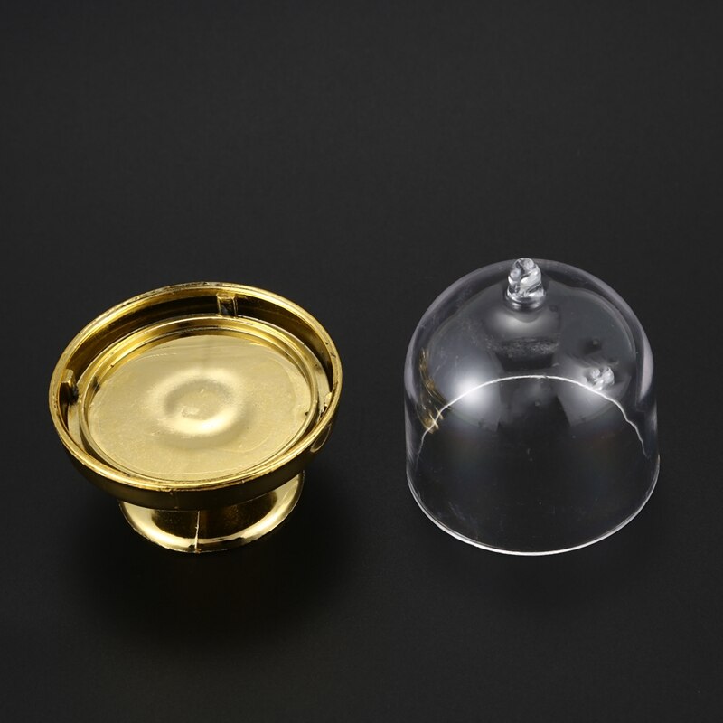 12x Mini Cake Stand Cupcake Box Wedding Party Plastic Bonbondoos Goud