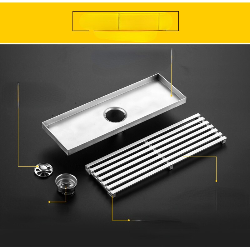 304 Stainless steel rectangular floor drain grate shower grill drain floor waste grate