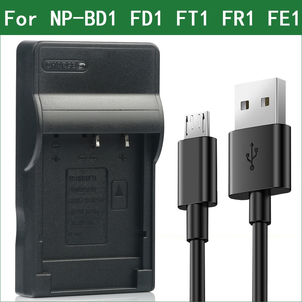 USB Carregador de Bateria para Sony NP-BD1 Lanfulang NP-FD1 NP-FT1 NP-FR1 NP-FE1 BC-CSD BC-CS3 BC-TR1 DSC-G3 DSC-T70 DSC-T75 DSC-T77