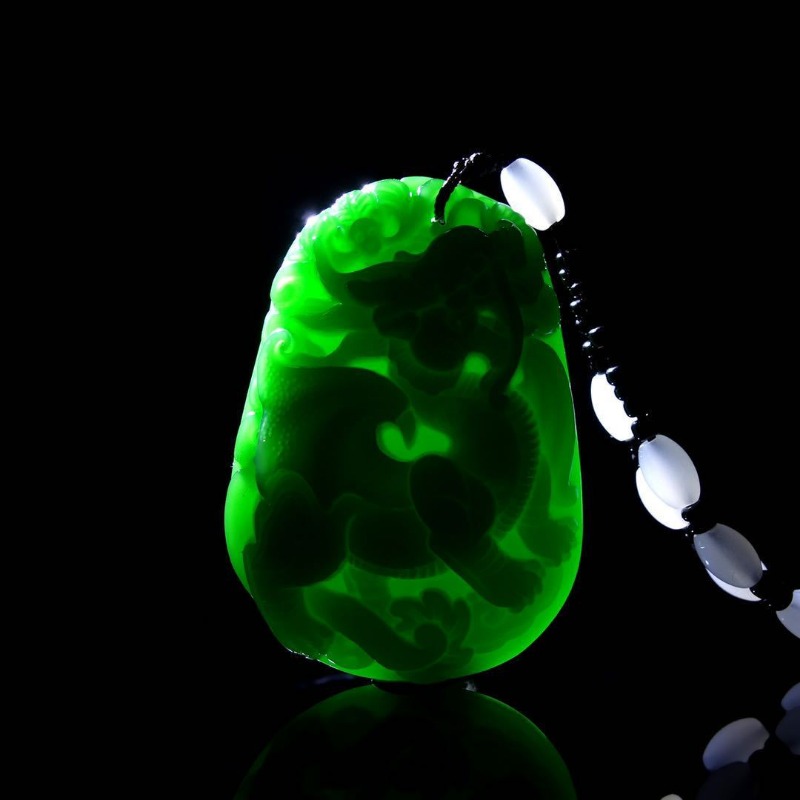 Hetian jaspis pixiu-hänge trendigt boutique-enhörningshänge för män och kvinnor