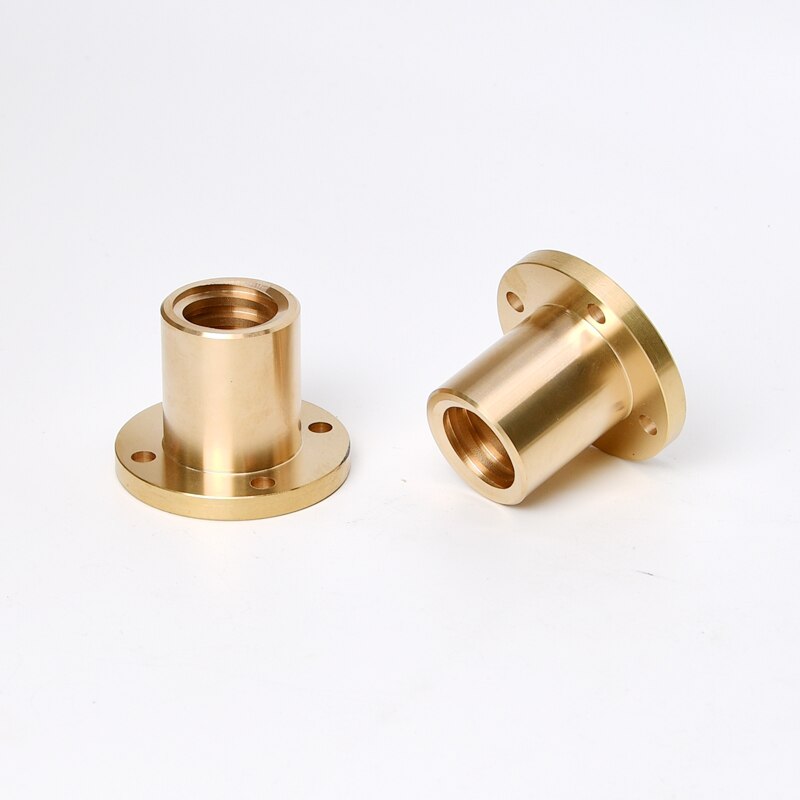 T5 T6 T16 T20 leadscrew nut Pitch 1mm/2mm Lead 1mm/2mm/4mm Brass Lead Screw Nut for CNC Parts 3D Printer Accessories