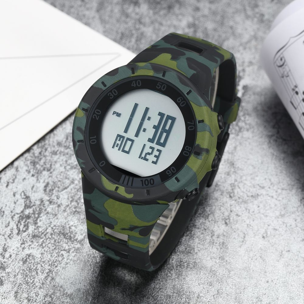 Red Digital Watches Men Women Outdoor Waterproof Electronic LED Wristwatch Unisex Lover Sport Clocks relogio feminino: Black watch