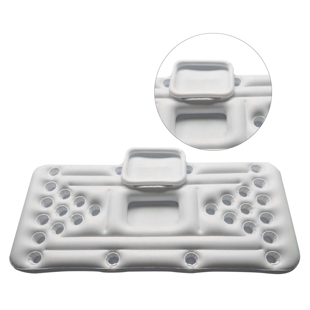 1PC Inflatable Beer Table Portable 28 Cup Hole Float Row Water Beverage Ice Bucket Floating Bed Water Inflatable Table for Water