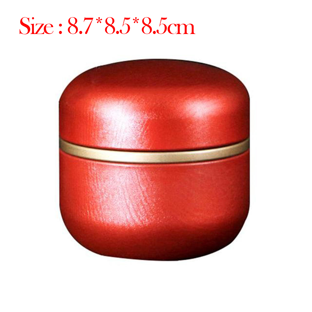 Mini Tea Tin Storage Metal Box Small Iron pot sealed pot for Coffee Tea Candy Storage Case Van Gogh Painting Container Cans: Style E2