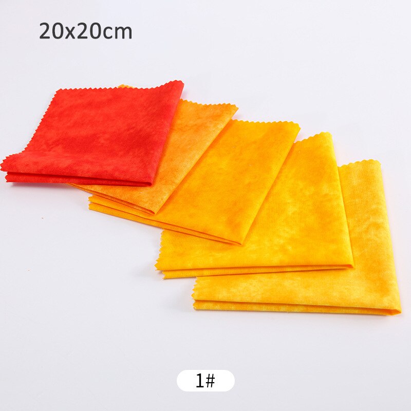 5 kpl/setti 20 x 20cm mukavaa puuvillakangasta monikäyttöinen kotitalouksiin tähtikuvioinen tilkkukangas pohjoismainen ompeluaskartelu: Keltainen
